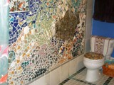 ‘’Undersea Alter’’ ~ 7’ x 8’ ~ Located in Upstairs Laundry Lab & Full Bathroom ~ Floor is also mosaic design - Under Sea Lu