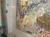‘’Undersea Alter’’ ~ 7’ x 8’ ~ Located in Upstairs Laundry Lab & Full Bathroom ~ Floor is also mosaic design - Under Sea Shower