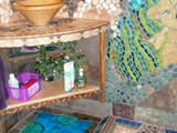 ‘’Tree Of Life’’ ~ 4 walls 6’x6’x10’Tall ~ main floor showered bathroom adjacent Windwalker Grotto room & Vortex Lounge ~ Kitchen - Sink and Shower Floor